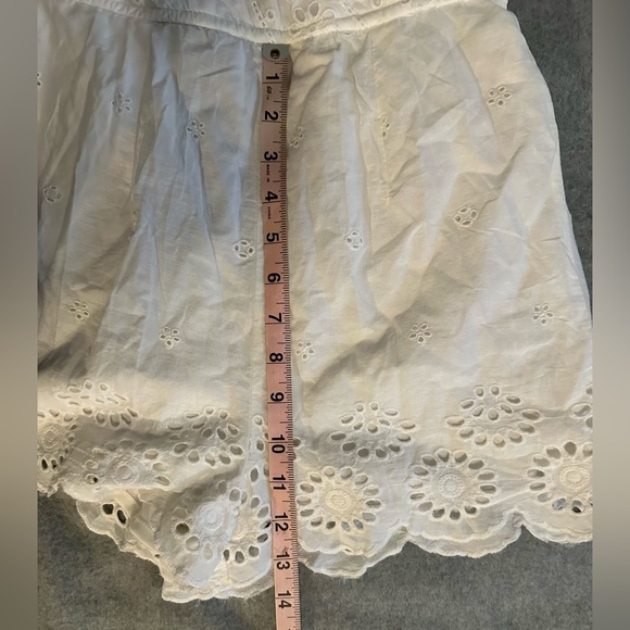 Japna White Eyelet Sleeveless Cotton Romper size S - Picture 7 of 9